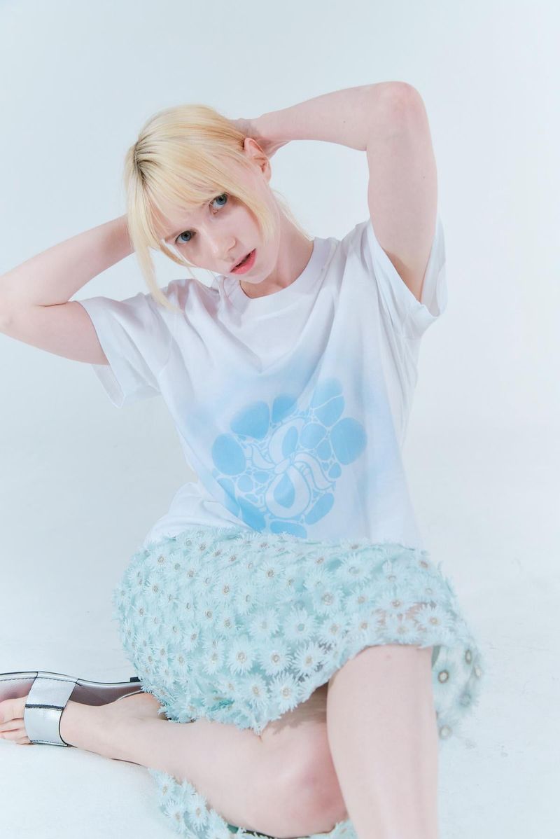 Bubble printing t-shirt