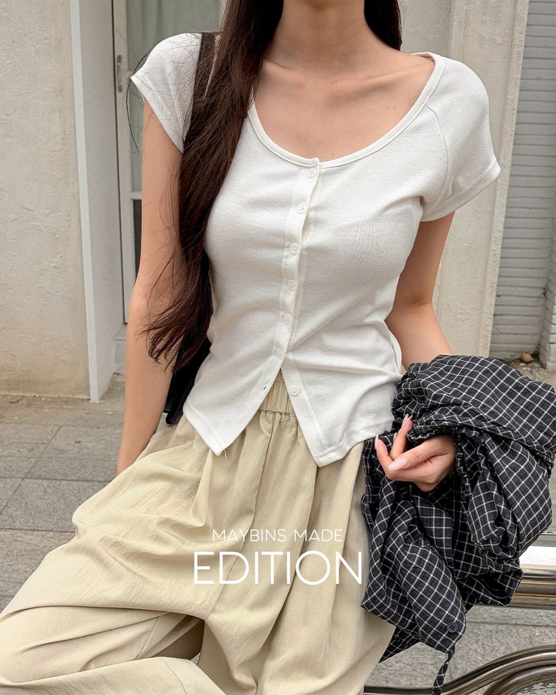 [MADE] Oen button T‑shirt