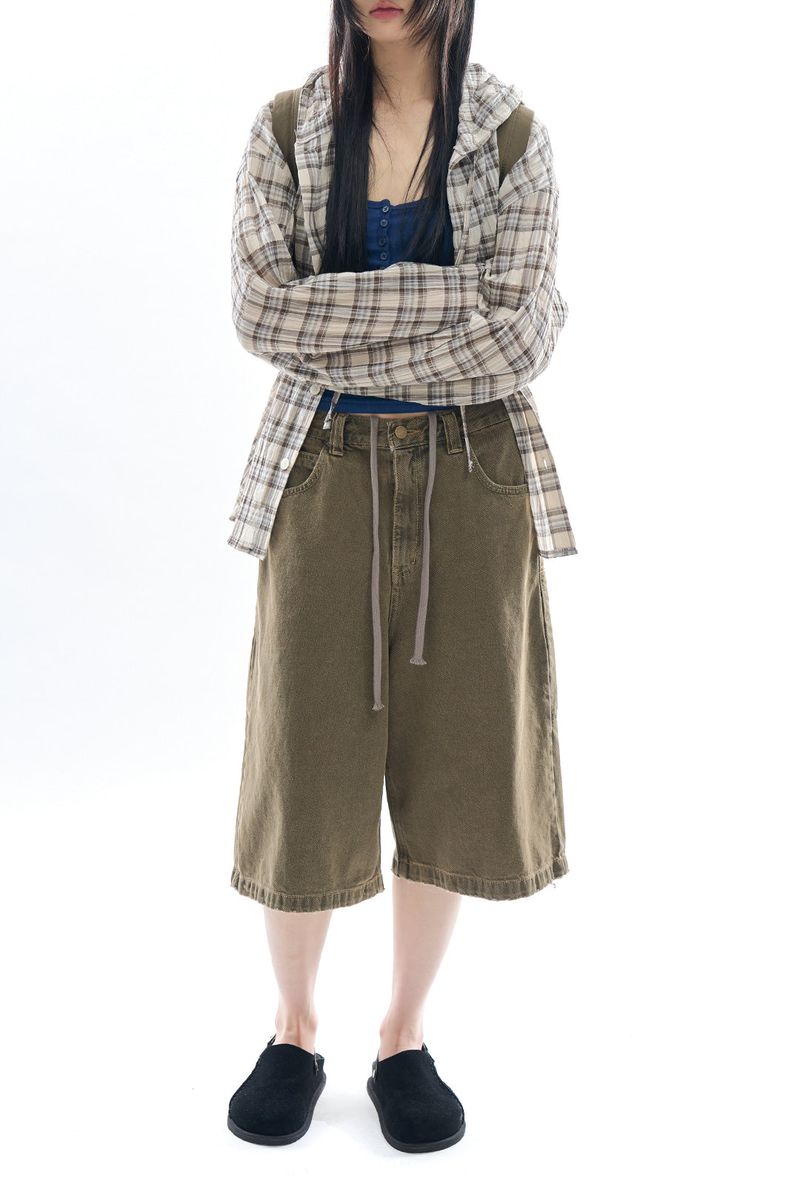 Mud retro bermuda pants