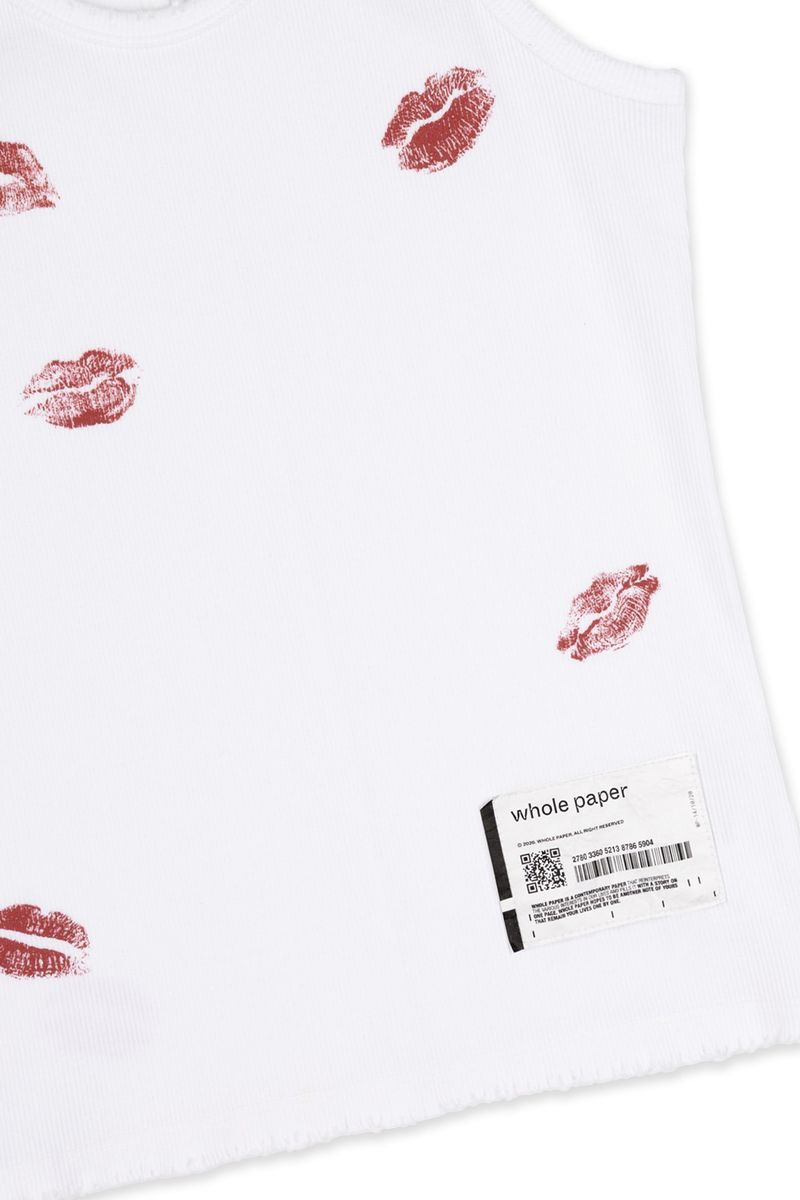 KISS MARK TANK TOP (WHITE)