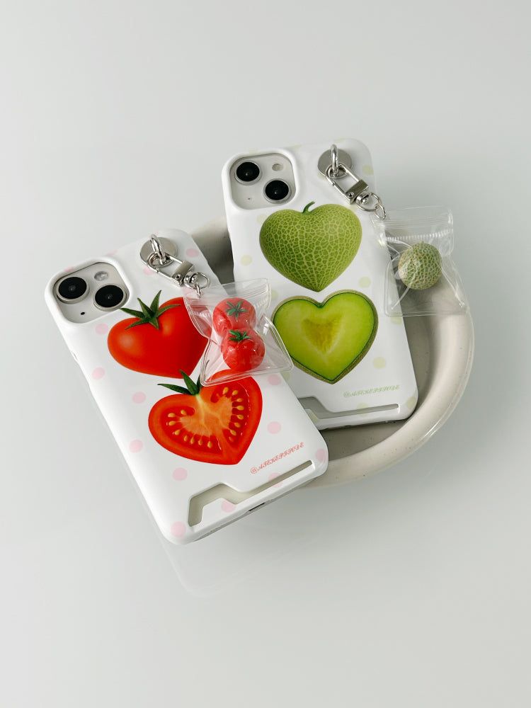 Heart Tomato Card Hard Case