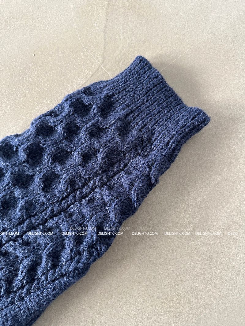 Cooking Twisted Doughnut Patterned Oversized Fit Knitwear