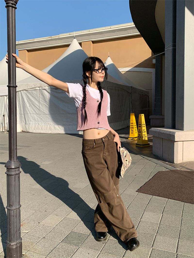 POINT BACK CLIP WIDE PANTS (3C)