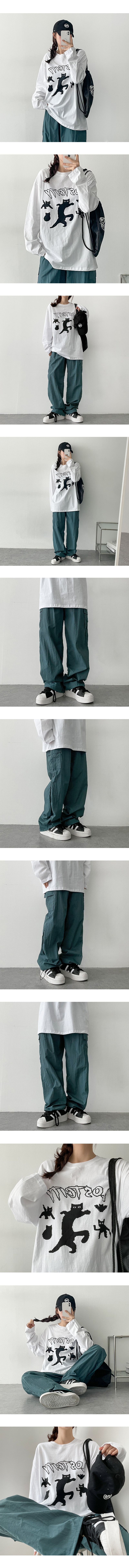 Watch Hem String Cargo Banded Waist Pants