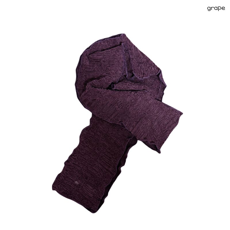 (3color) Bouclé Flower Wave Muffler