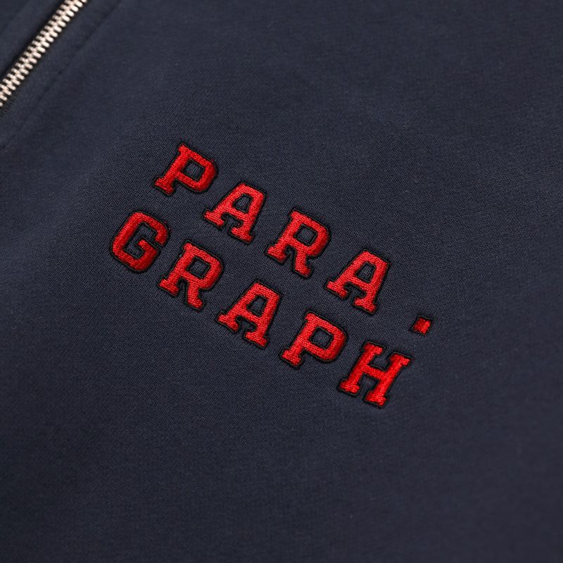 RED FONT QUARTER-ZIP SWEATSHIRT