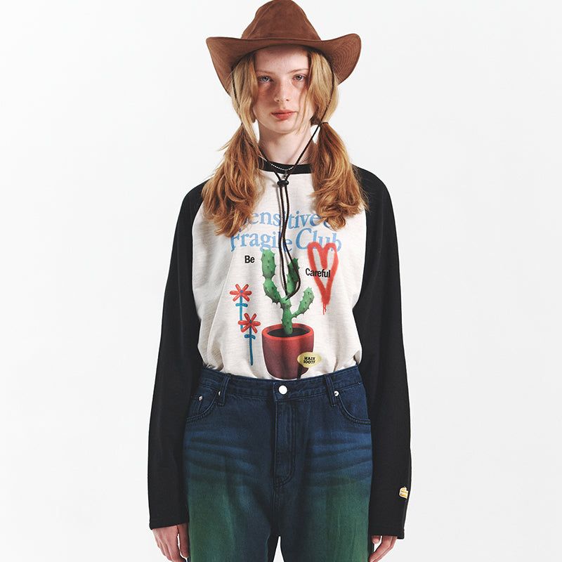 MAINBOOTH（メインブース）の「Balloon Pop Raglan T-shirt(2 COLOR)（Tops）」