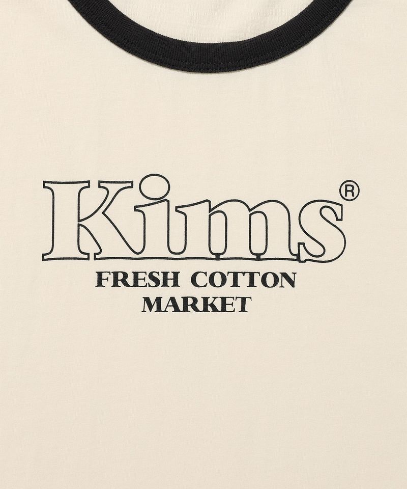 Kims Bam Line Ringer Tee Cream (KIB6MFT508A)