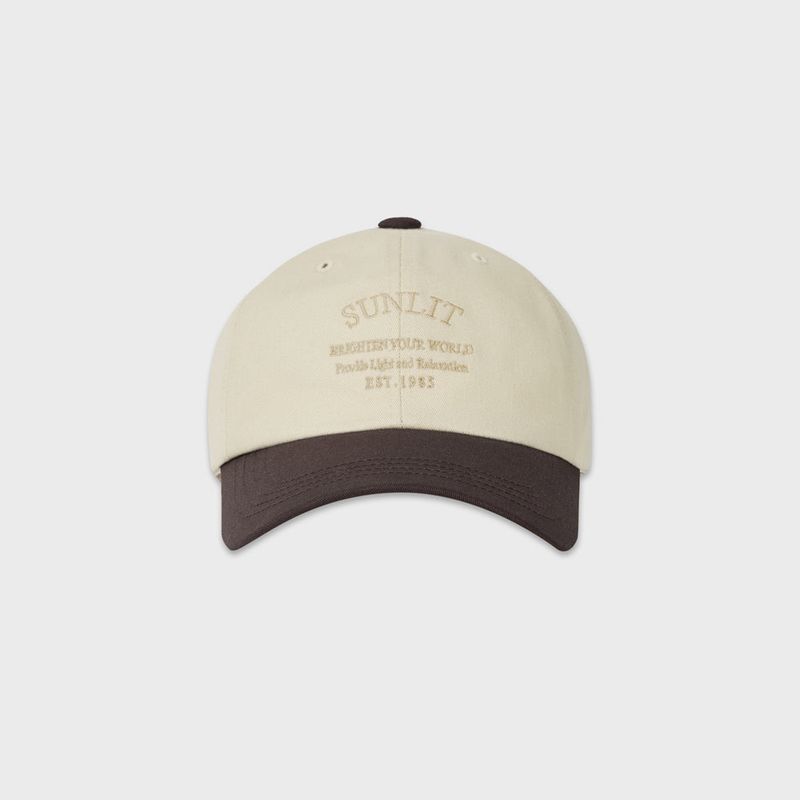HERITAGE LOGO BALL CAP (BEIGE/BROWN)