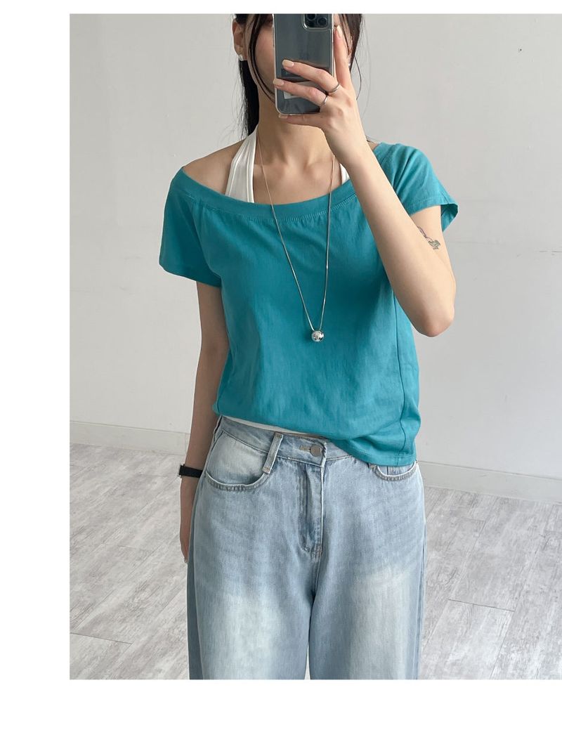 107 Damaged Wide Denim Pants