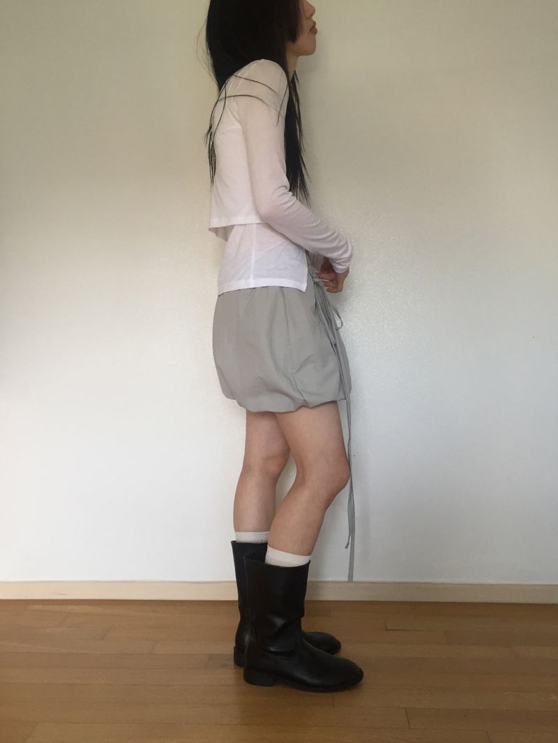 Tie Balloon Mini Skirt (4 colors)