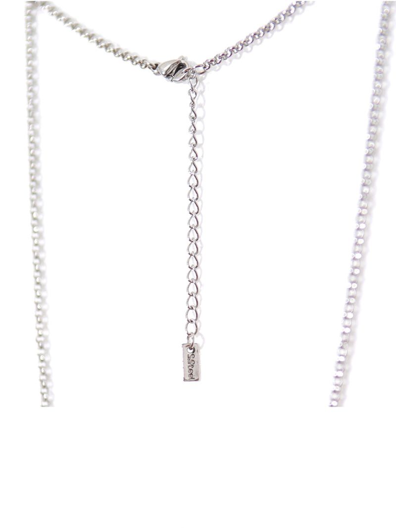 LMN Anderson reversible cross necklace (silver)