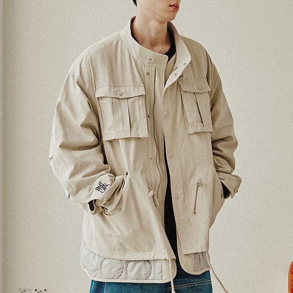 ROMANTIC CROWN(ロマンティッククラウン)の「RECENT LOGO M65 PARKA_LIGHT GREY(Accessories)」