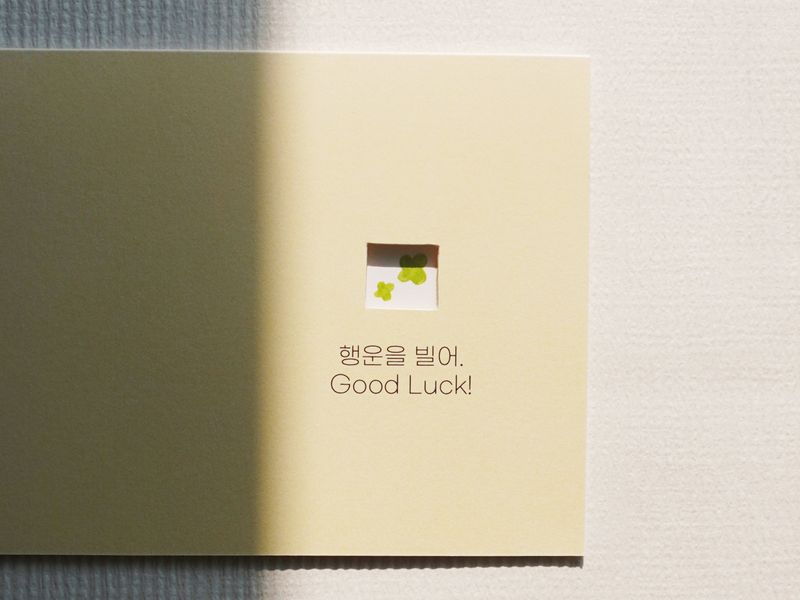 Open the Door Card No.3 - 'Good Luck'