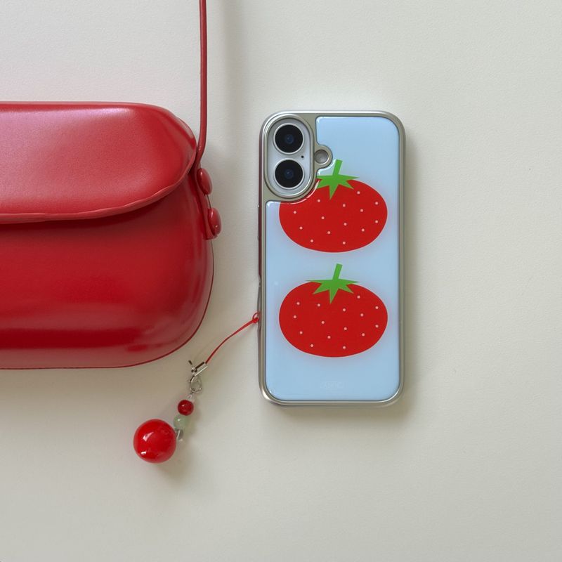 SUMMER TOMATO Silver Epoxy Case