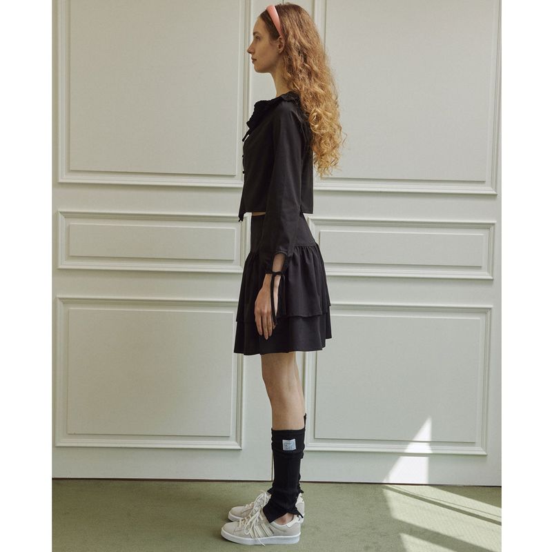 Droplet blouse (black)