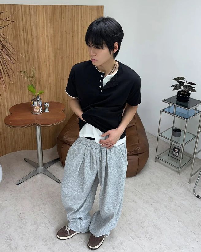 Bello Pintuck Wide Sweatpants