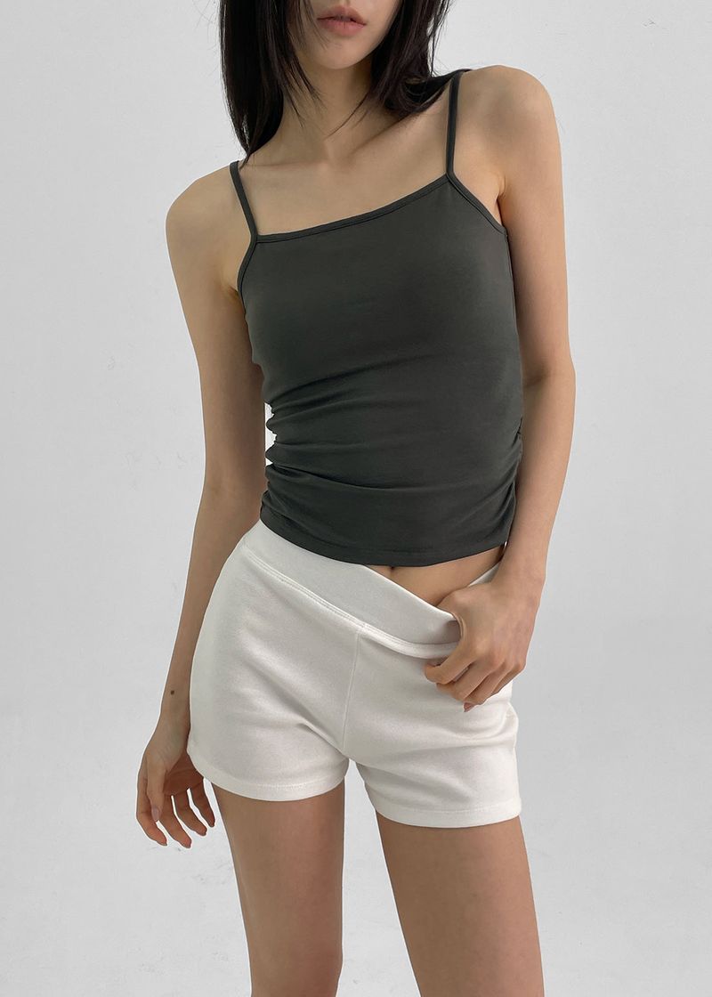 [MADE] Easy Shirring Tank Top With Built-in Cap