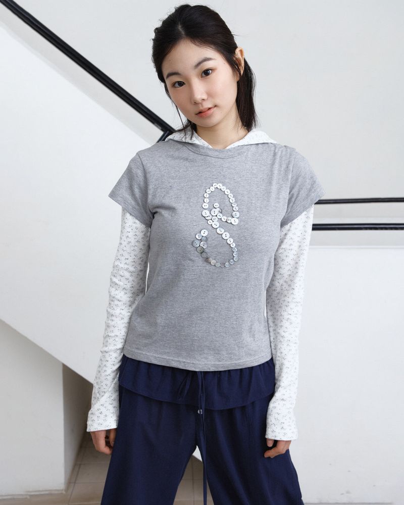 PARAKEET（パラキート）の「Shell Button Tee（Tops）」