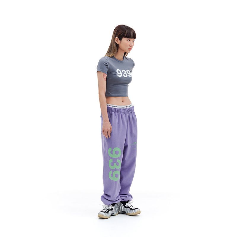 939 LOGO CROP TOP (GRAY)