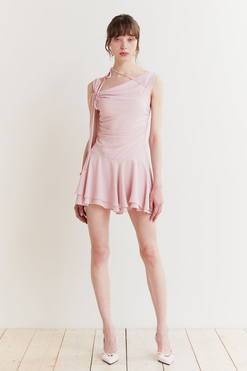 LILY FRILL DRESS pink
