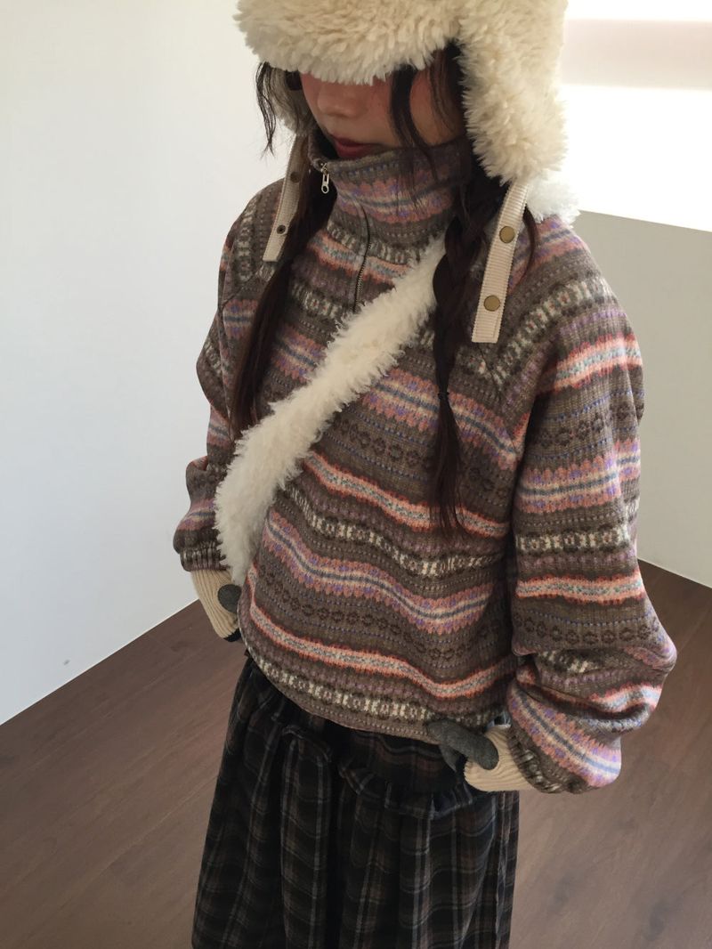[MD's Pick] Cotton Candy Nordic Fleece Anorak (2color)