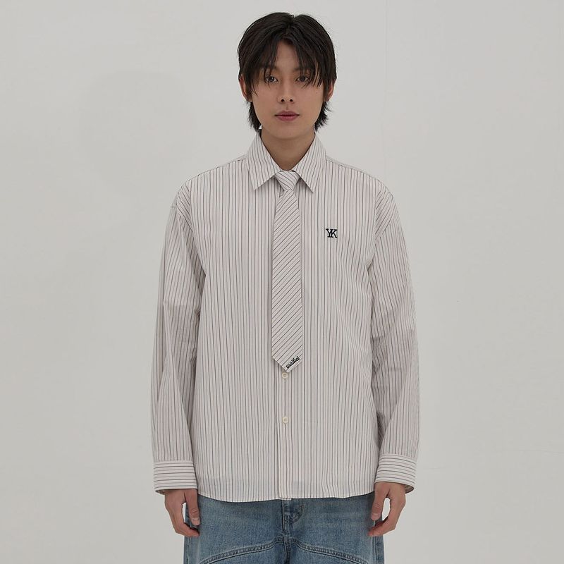 Tie Set Stripe Shirt