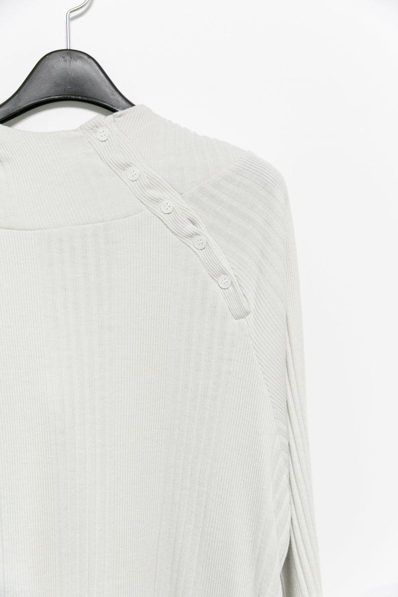 oblique button hood top(3colors)