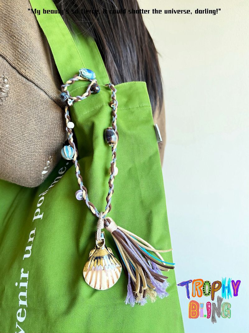Shell long chain necklace