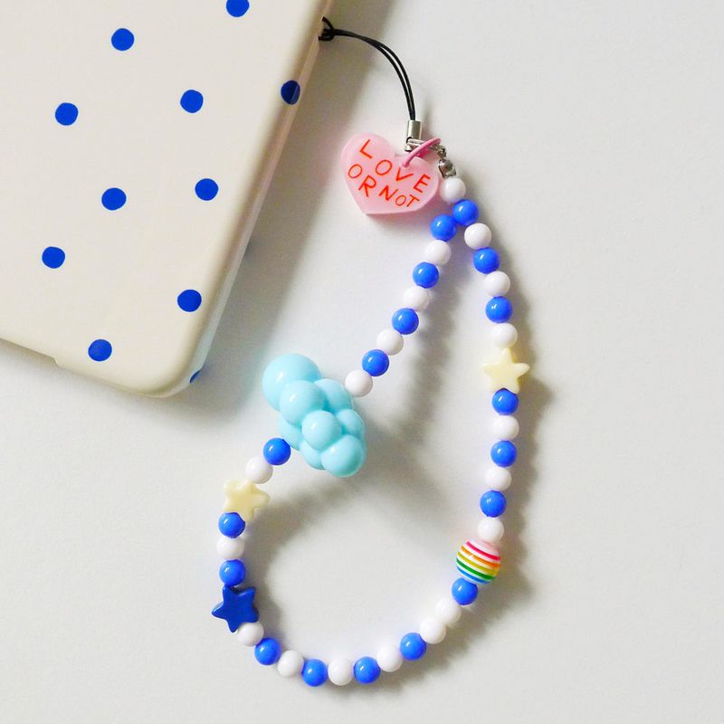 Love or not（ラブオアノット）の「[MADE]Sunday Sky-Blue Cloud Bead Strap（Toys/Key Holders）」