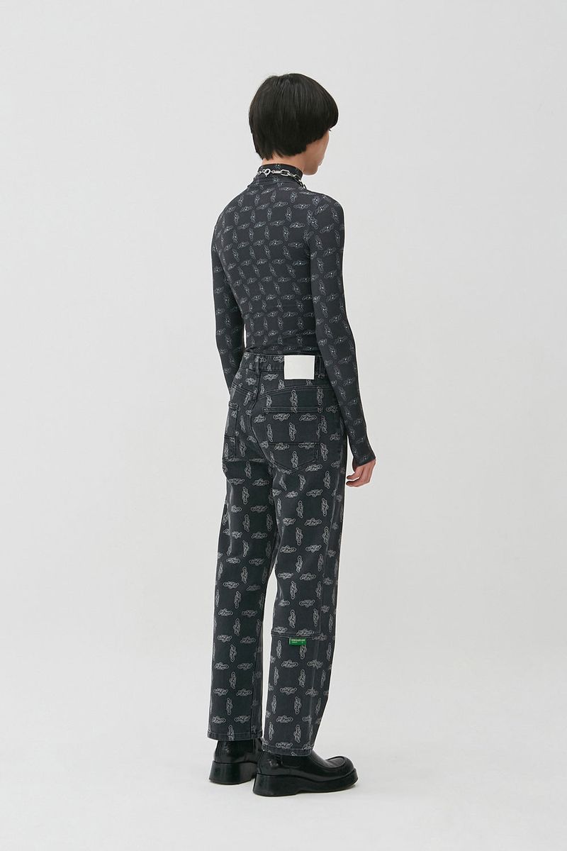 FLIP Pattern Turtleneck_Black