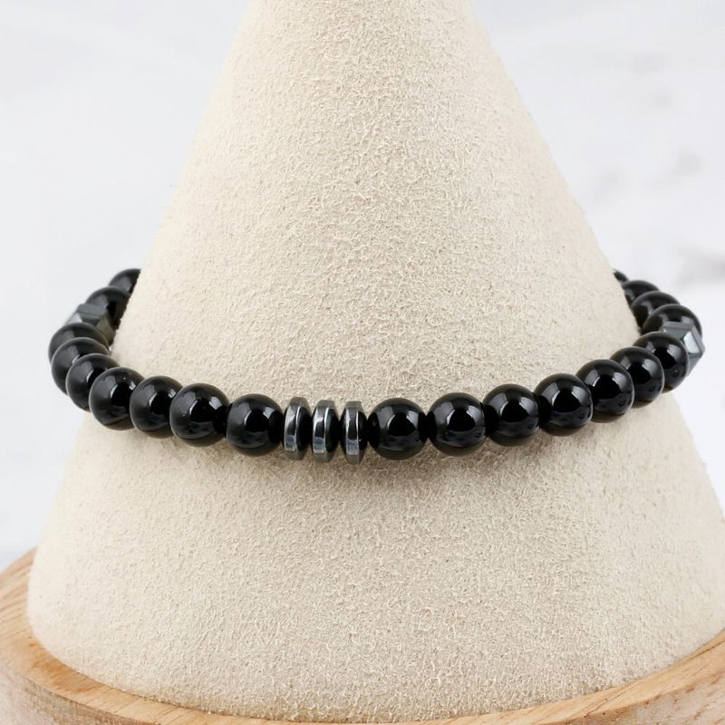 SVB-198 MONSTA X I.M Leather & Onyx Bracelet Set Unisex