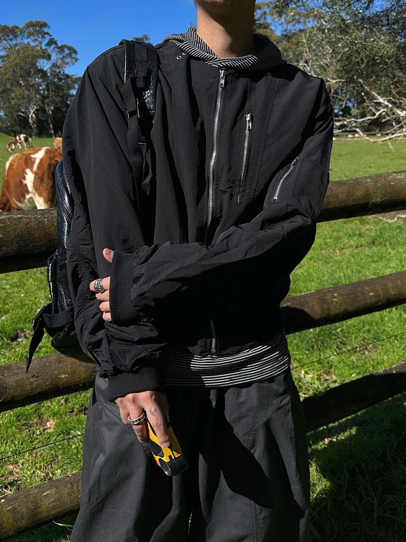  Ash MA-1 Shirring Jacket 3C