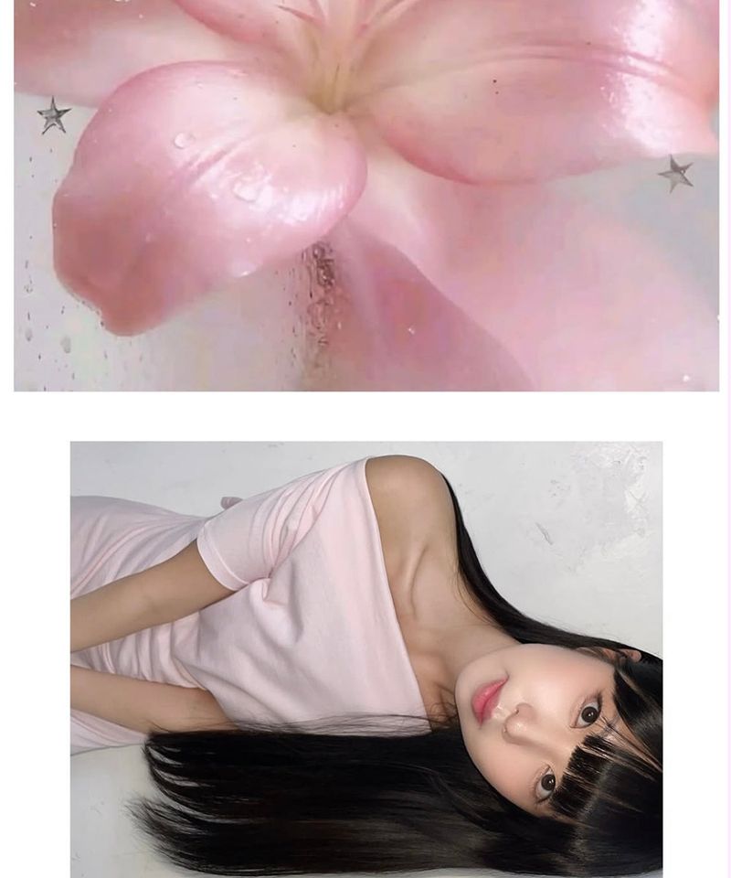 Off-Shoulder Slit Long Onepiece Pink