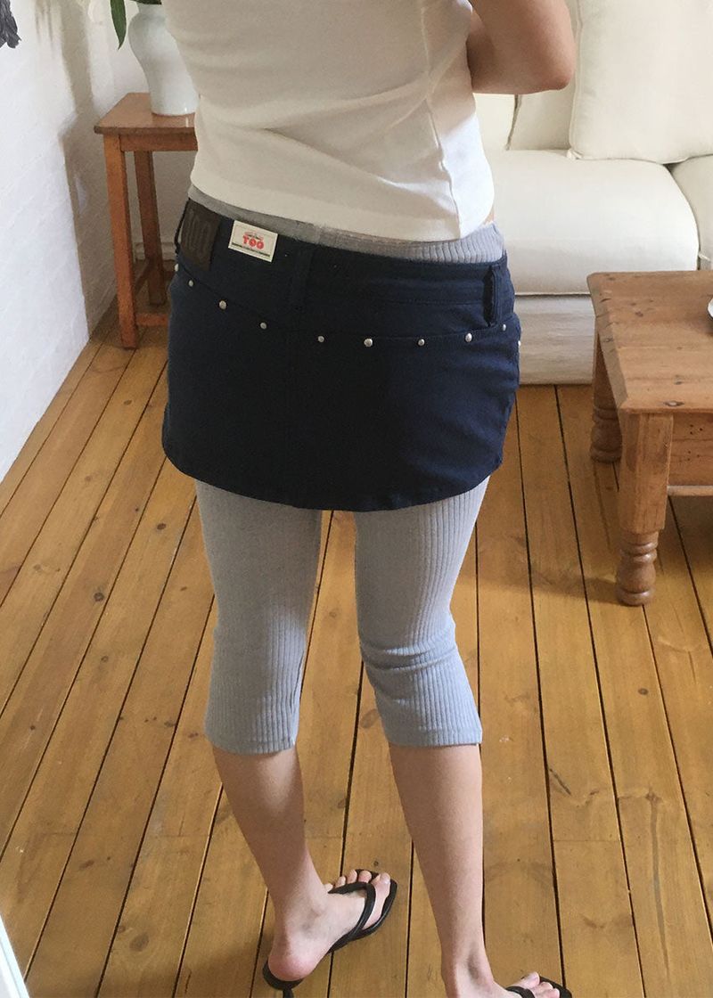 STUD MICRO SKIRT SHORTS
