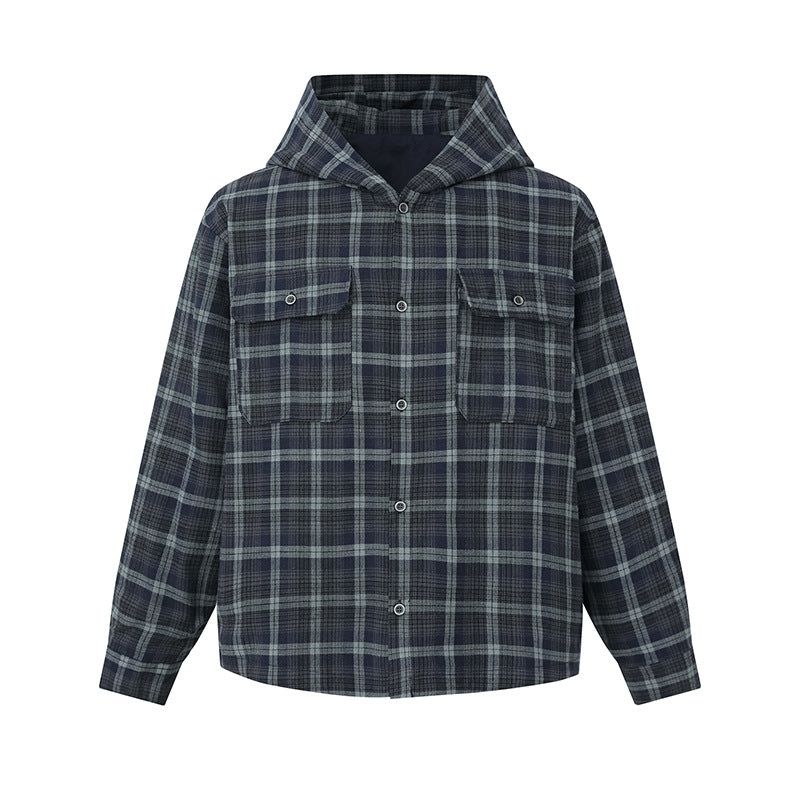 Gavin Hooded Check Shirt