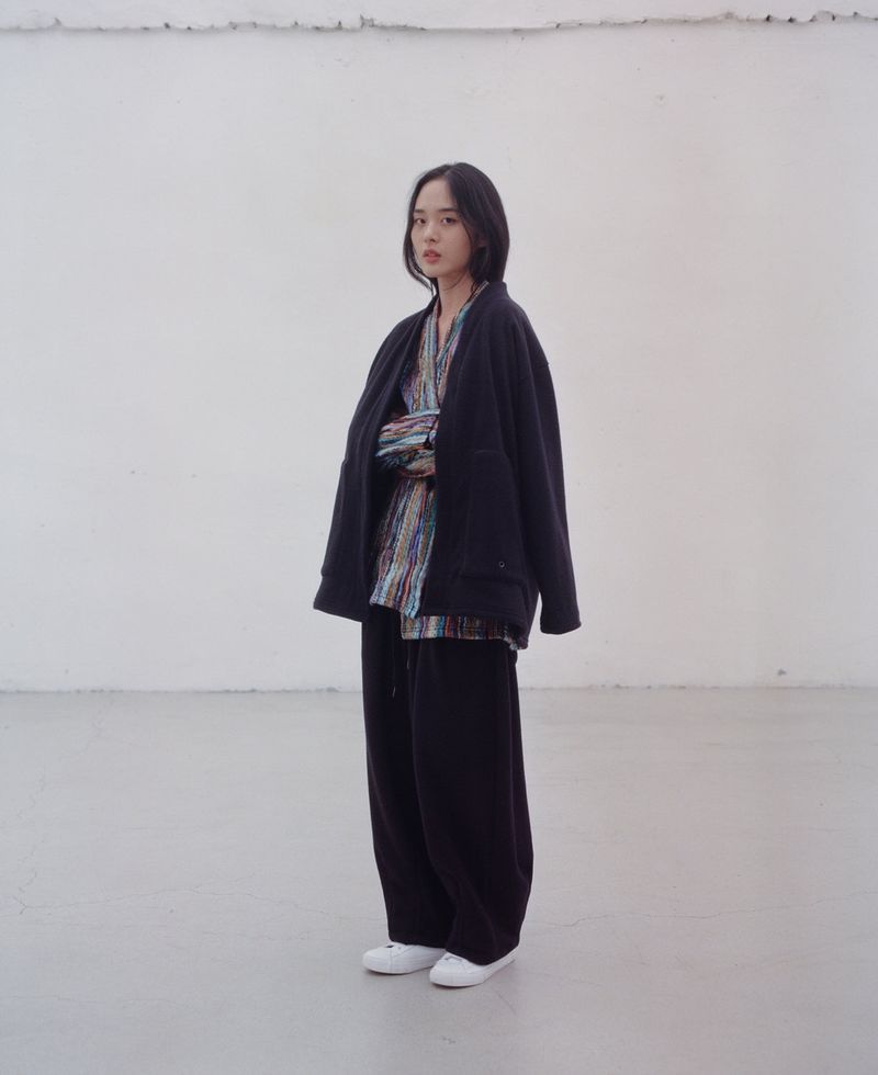 WARM-FLEECE BALLOON PANTS (Black)
