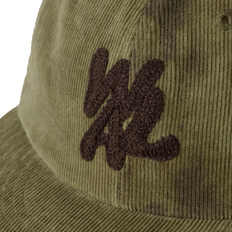 Tie Dye Corduroy Camp Cap - GREEN