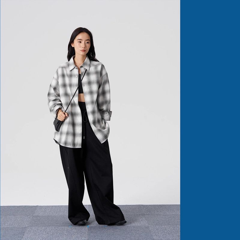 FMACM Basic Structure Plaid Shirt