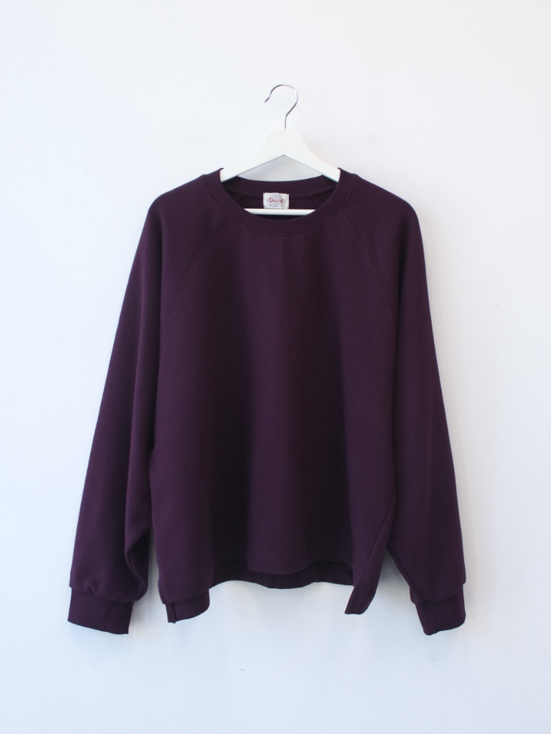 boxy raglan crop sweatshirt 