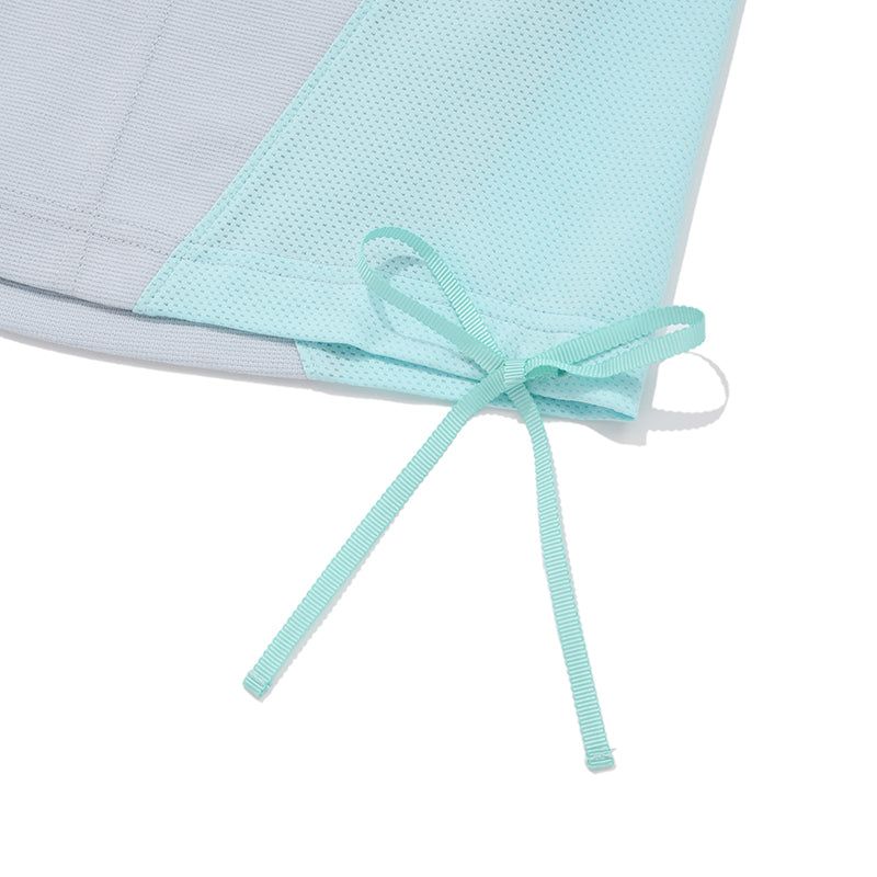 COLOR MIX RIBBON HALF PANTS [SKY]
