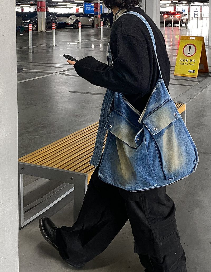 HOLY IN CODE（ホーリーインコード）の「No.1050 washing denim cross BAG（Bags）」