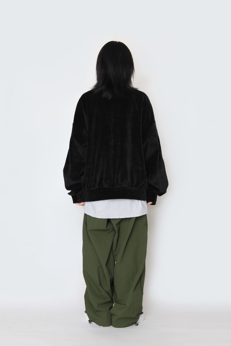 velvet track zip-up jacket