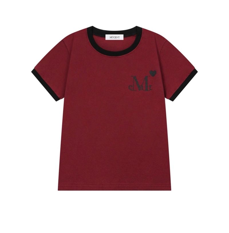 MUCENT（ムセント）の「ラブリッツミニハートロゴリンガーハーフT(2COLOR)（トップス）」