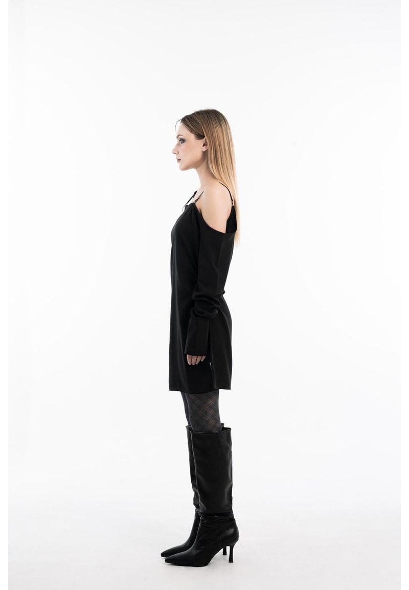 Y2Kチェックパターンシースルーバックストッキング (Black)