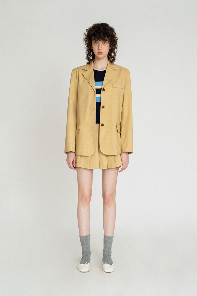 New roman jacket_mustard