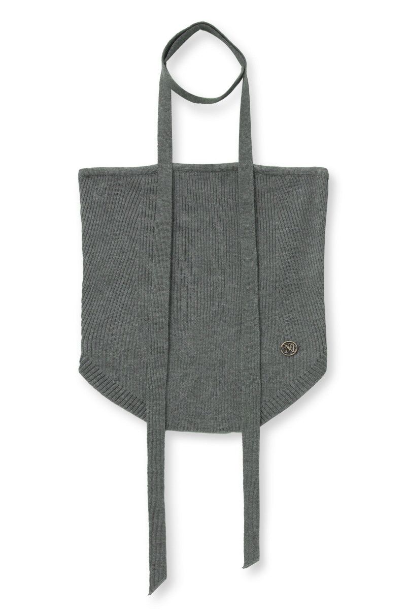 scarf top knit (grey)