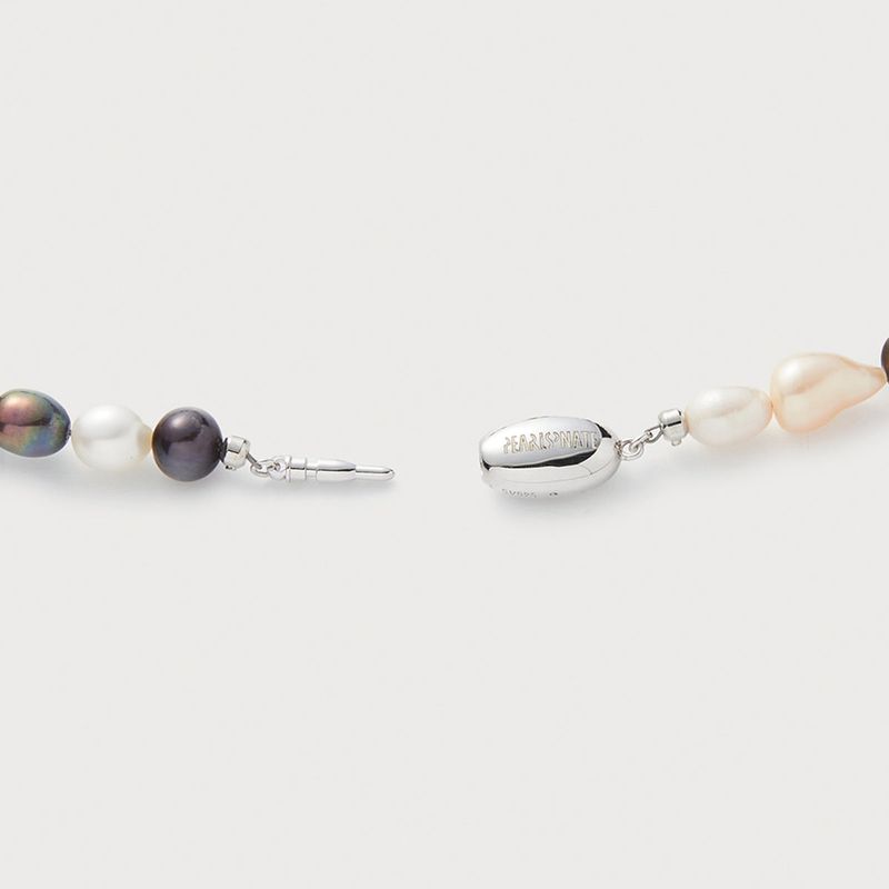 mixed pearl necklace