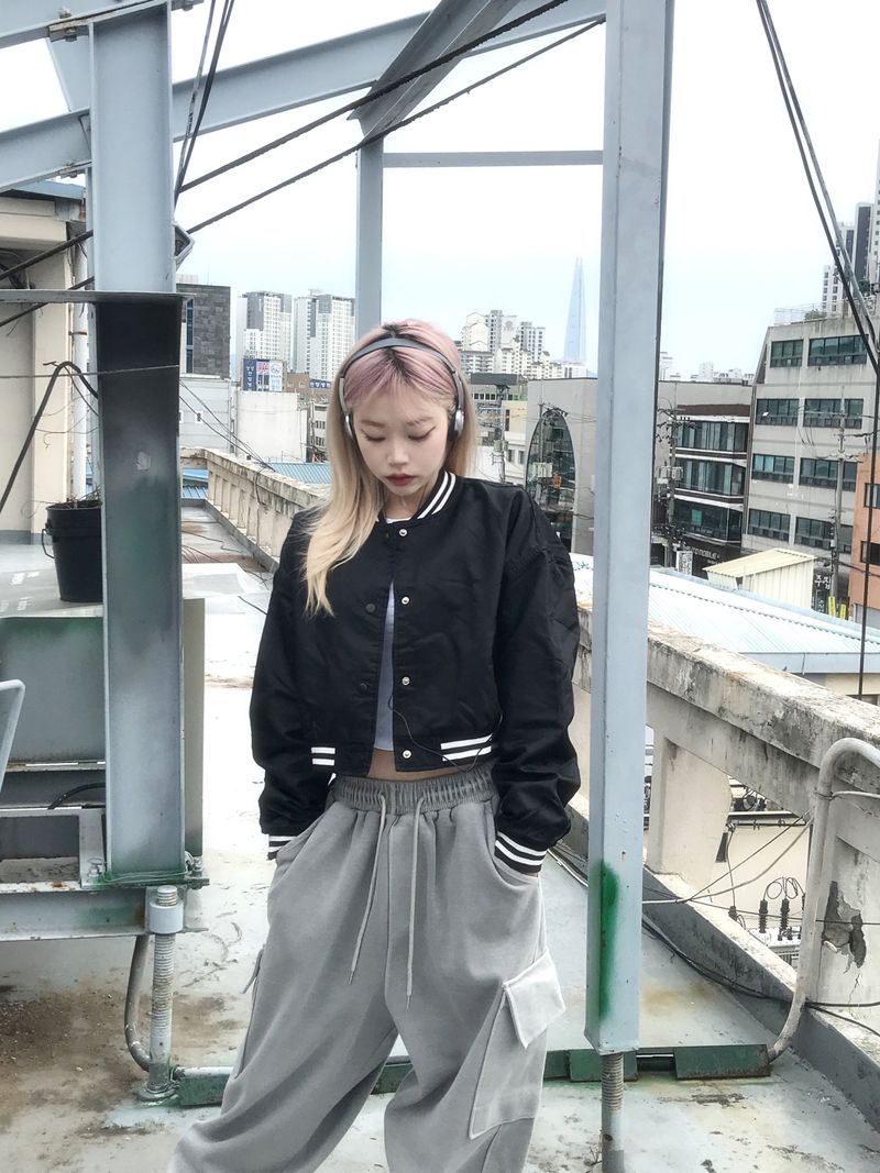 heenytsuki（ヒニツキ）の「Daily Hip Crop Varsity Jacket（Jackets/Outerwear）」