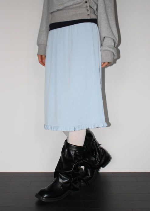 SORBET FRILL MIDI SKIRT
